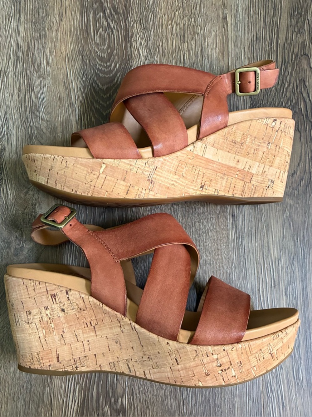 Kork-Ease Ashcroft Leather Wedges Sandals - Picture 5 of 9